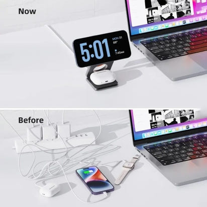 Foldable Magnetic Station 3 in 1