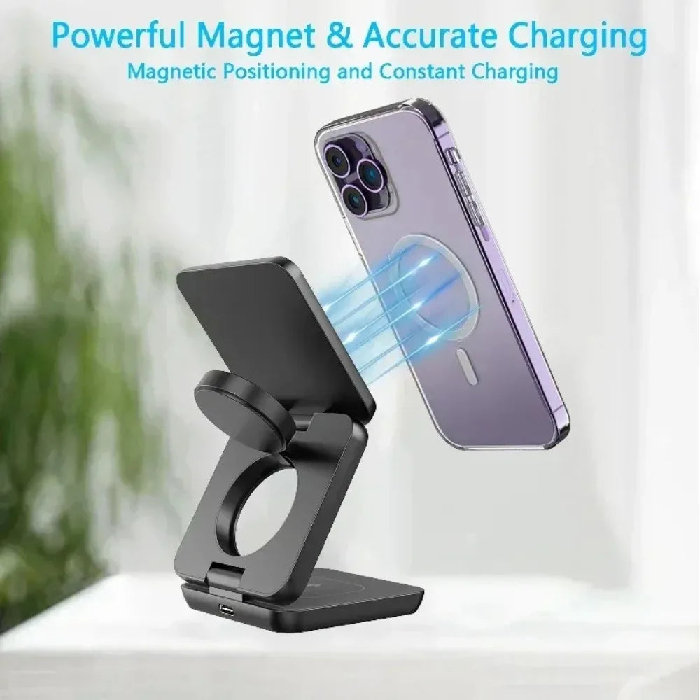 Foldable Magnetic Station 3 in 1