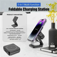 Foldable Magnetic Station 3 in 1