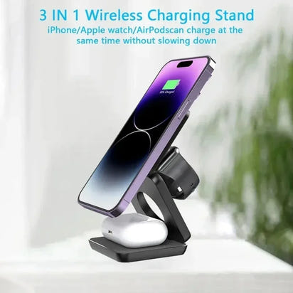 Foldable Magnetic Station 3 in 1